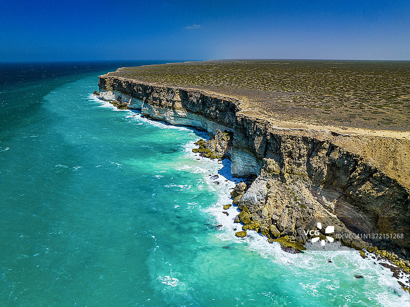 澳大利亚南部纳拉伯平原的大澳大利亚湾图片素材