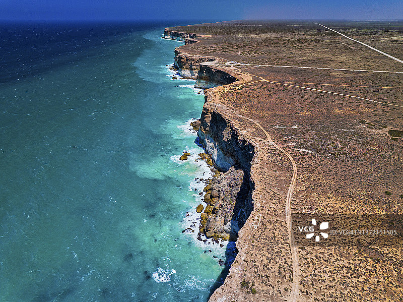 澳大利亚南部纳拉伯平原的大澳大利亚湾图片素材