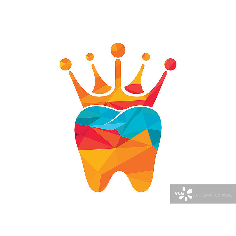 牙科牙齿牙冠矢量标志设计图片素材