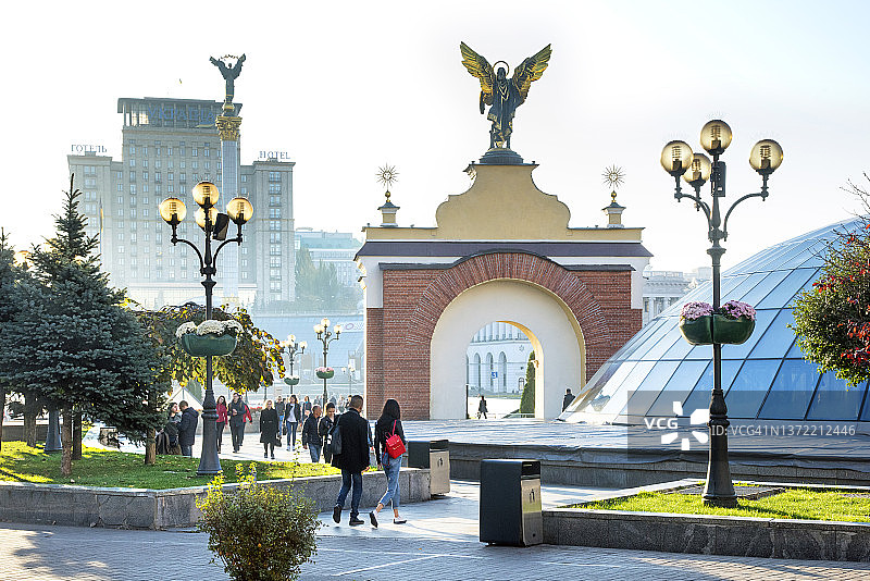 乌克兰基辅独立广场图片素材