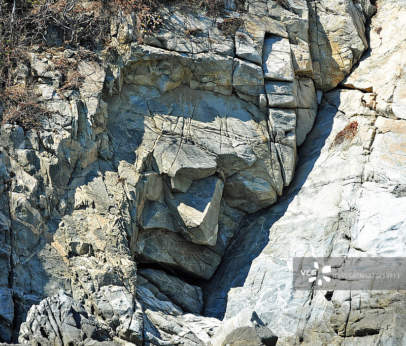 瓦图尔科的岩石人面像，墨西哥图片素材