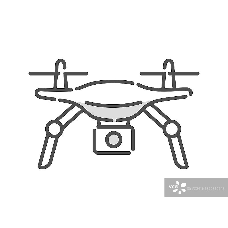 简单的无人机矢量图标素材图片素材