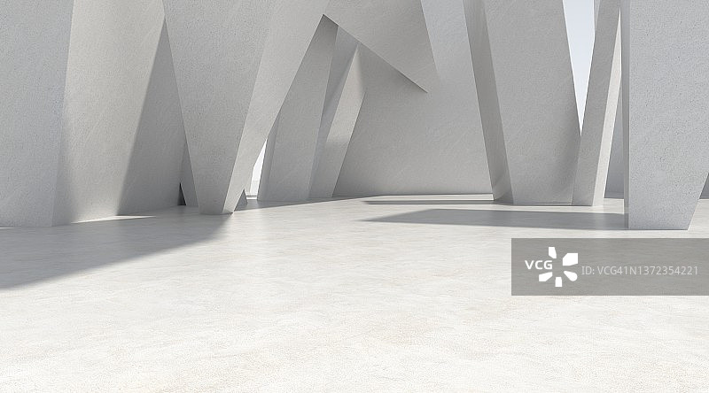 空旷的未来主义建筑背景图片素材