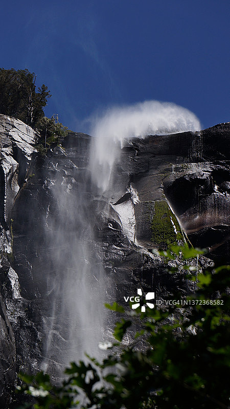 优胜美地新娘面纱瀑布图片素材