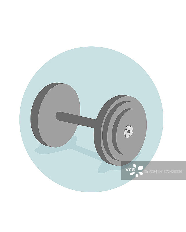 健身房锻炼哑铃图标插画图片素材