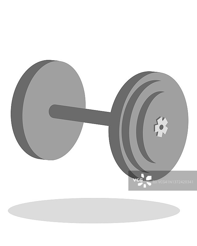 健身房锻炼哑铃图标插画图片素材