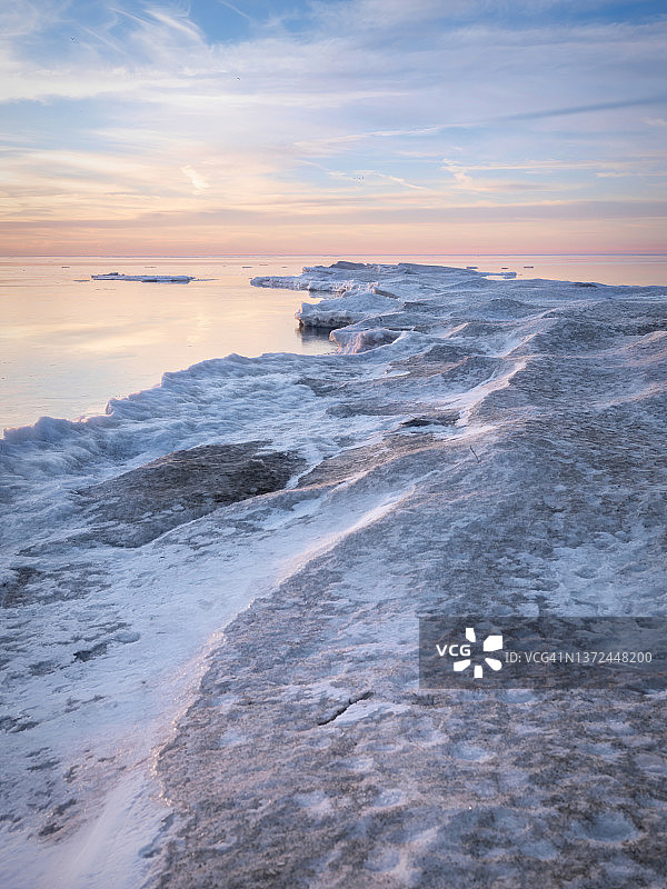 冬季皮利角国家公园，安大略省利明顿图片素材