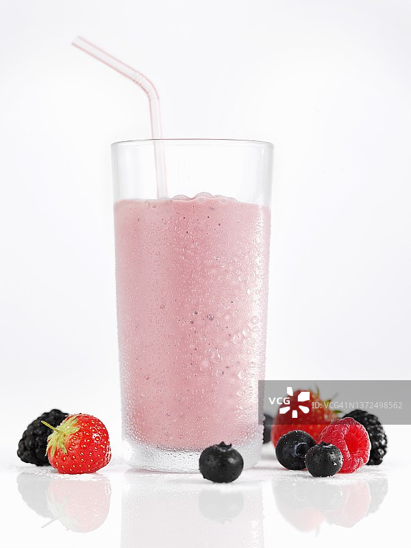 浆果奶昔图片素材