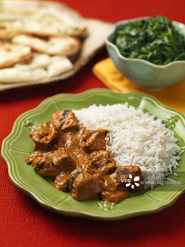 椰子鸡配印度香米图片素材