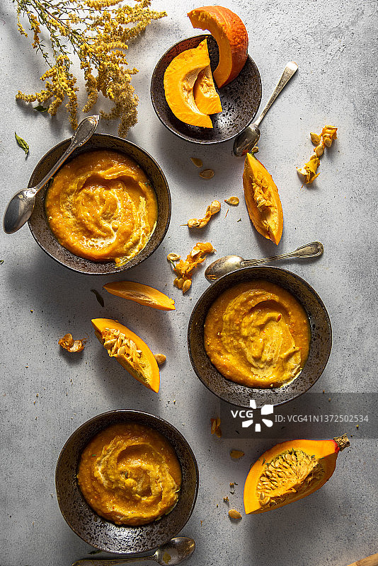 奶油南瓜浓汤图片素材