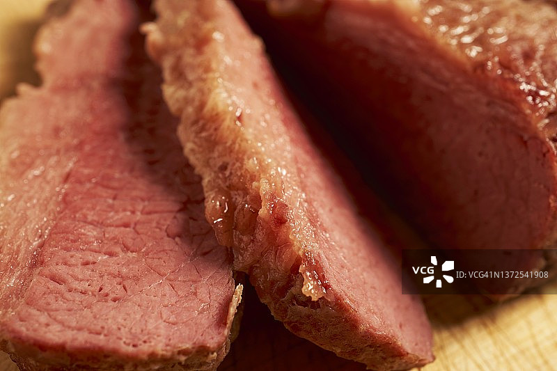 熟咸牛肉胸图片素材