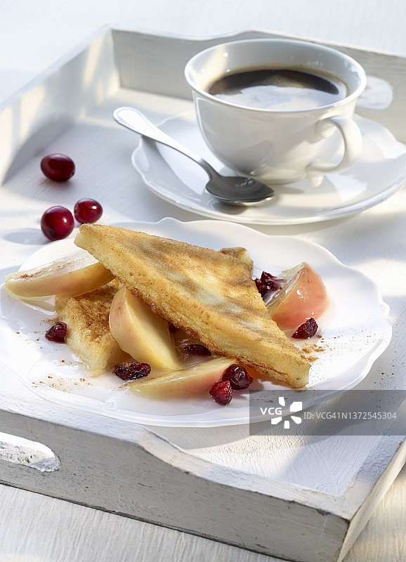 法式吐司配果盘图片素材