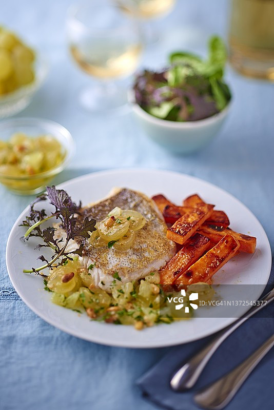 红薯片鳕鱼图片素材