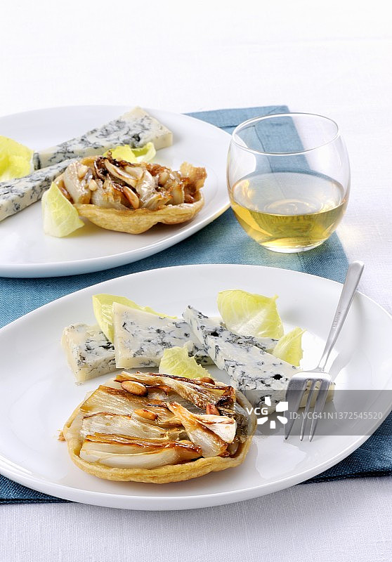 迷你菊苣戈贡佐拉挞图片素材