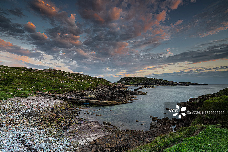 德罗曼湾码头图片素材