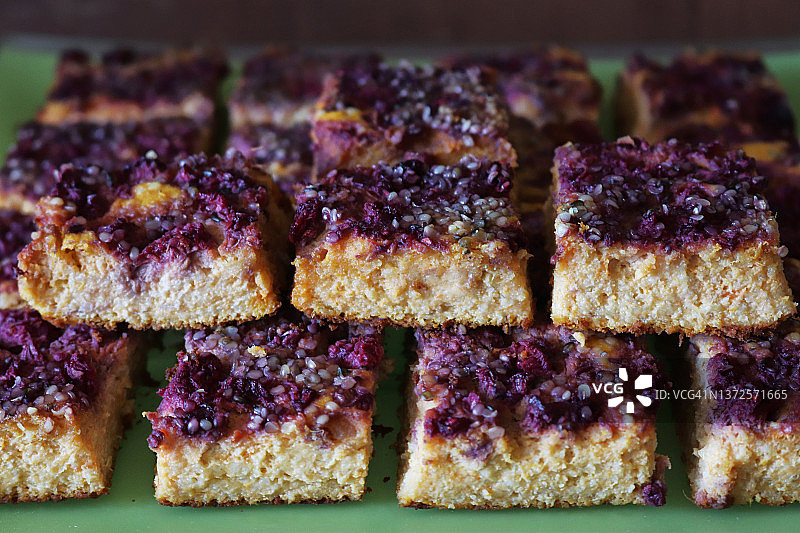 自制覆盆子红薯方块图片素材