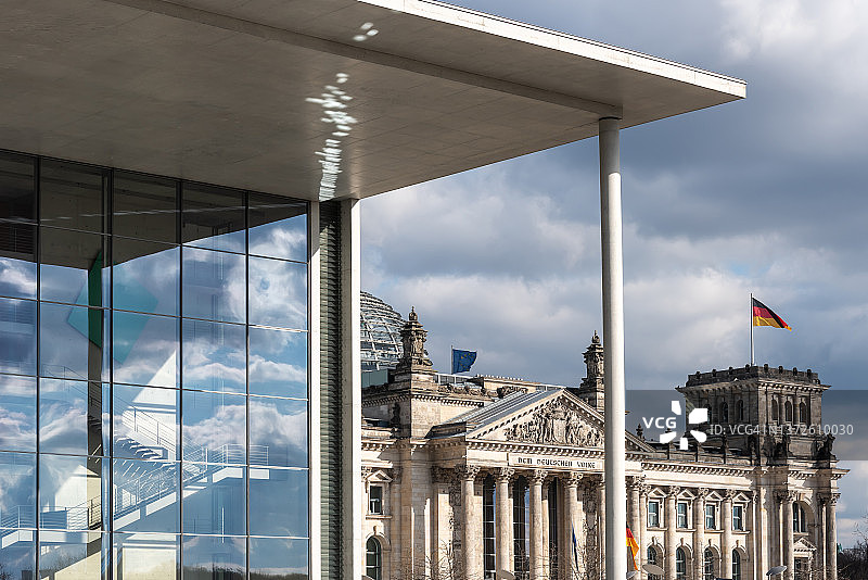 德国柏林国会大厦图片素材