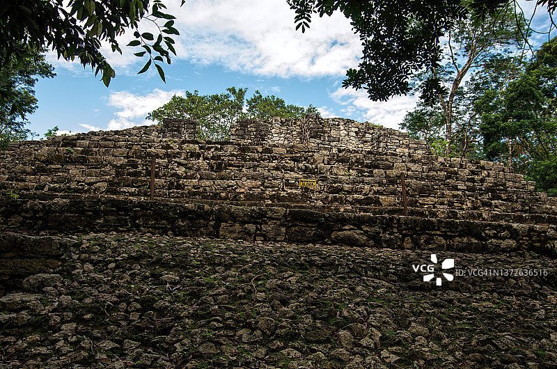 科巴遗址D组球场，墨西哥金塔纳罗奥州图片素材