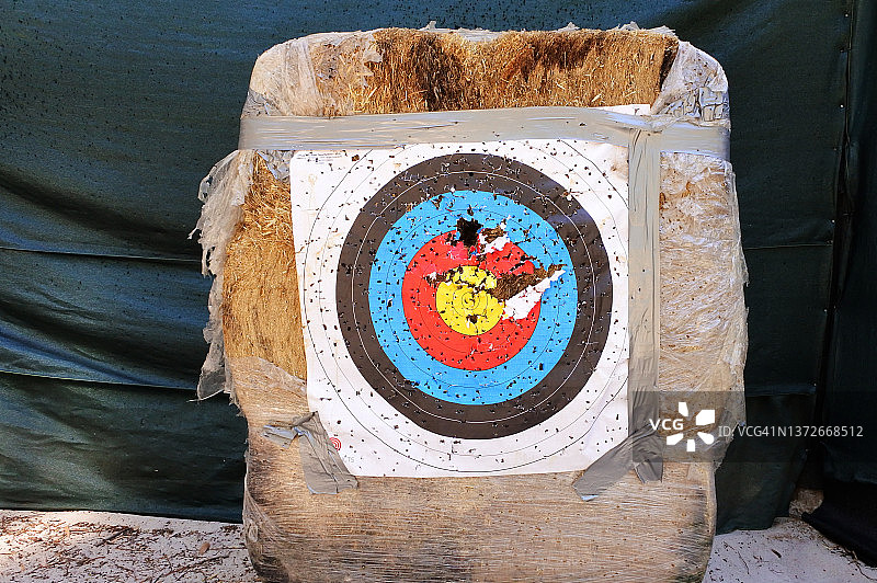 使用过的射箭靶图片素材