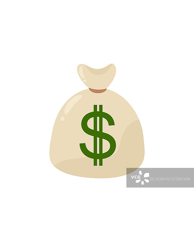 快速收入示意插画：钱袋与时钟图片素材