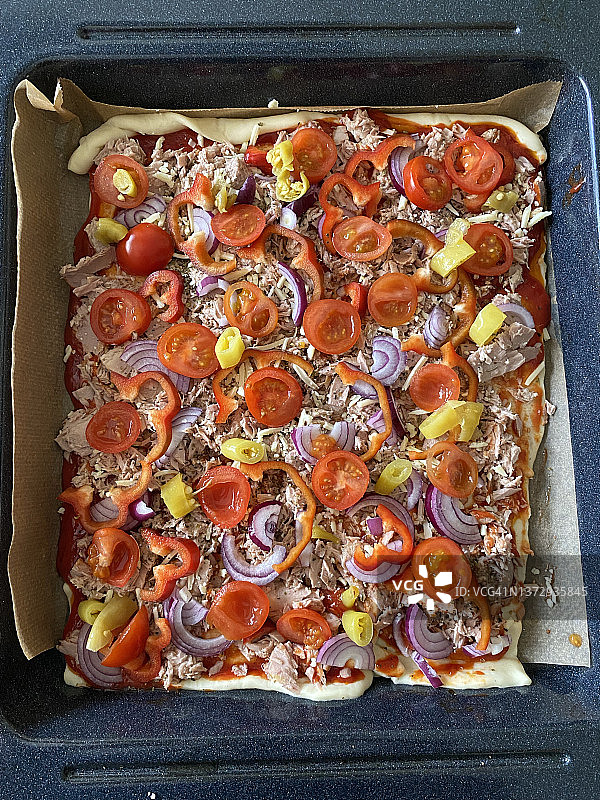 金枪鱼披萨图片素材