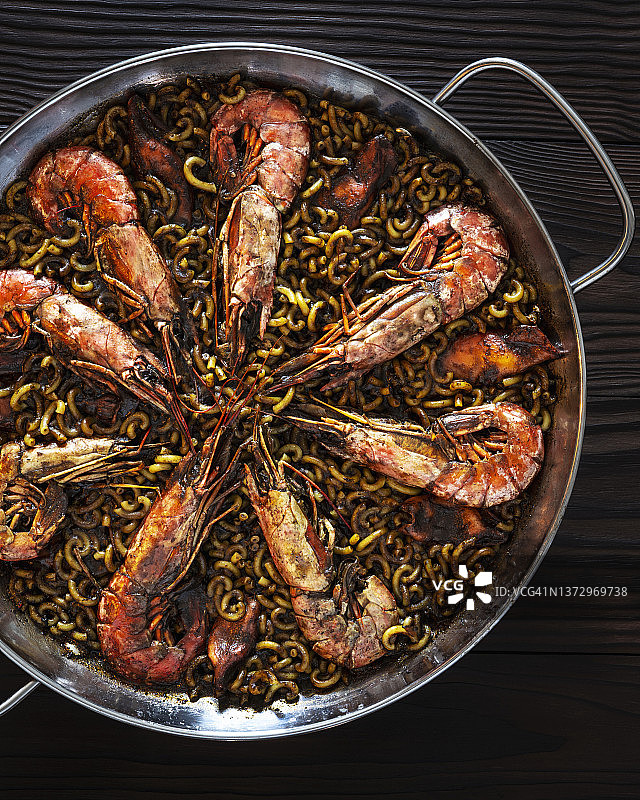 西班牙海鲜细面图片素材