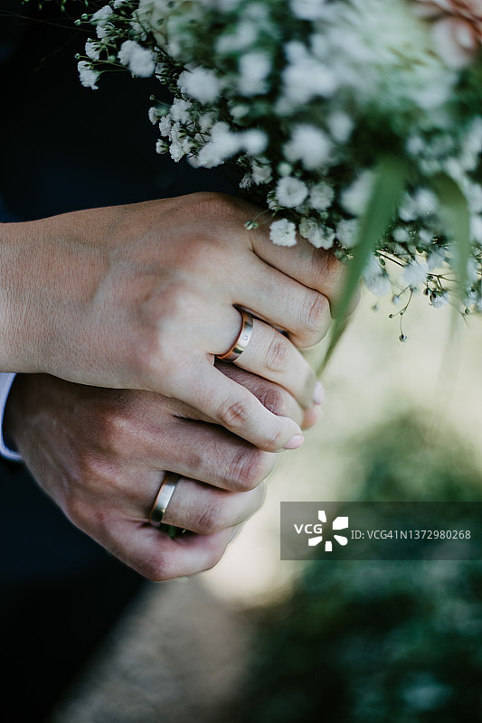 新娘和新郎的特写镜头图片素材