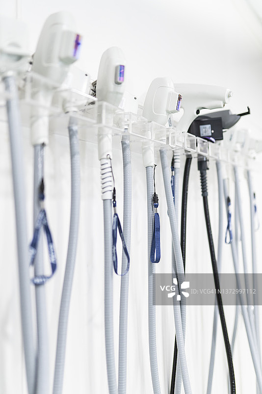 不同用途和区域的激光医疗设备头图片素材