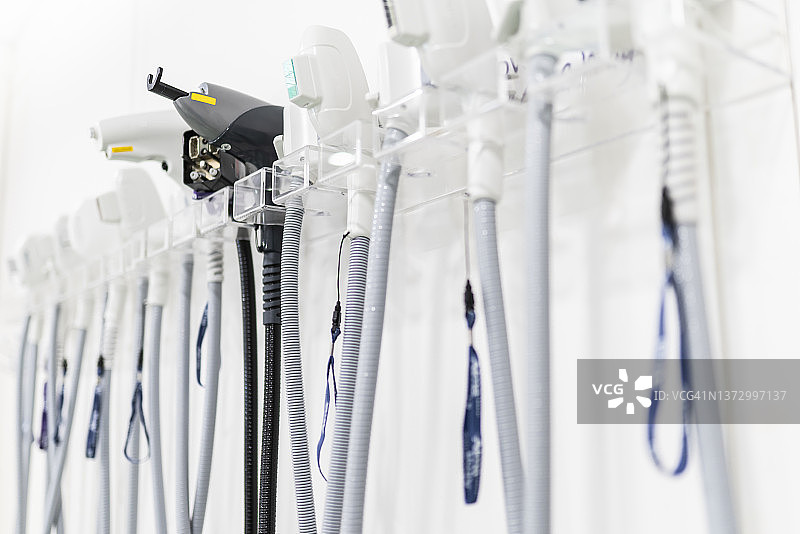 不同用途和区域的激光医疗设备头图片素材