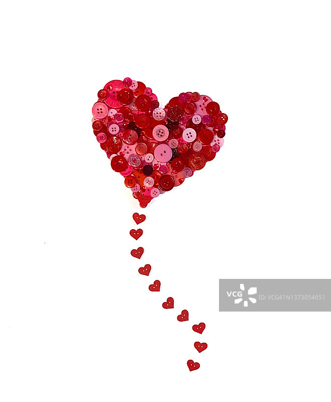 纽扣之心图片素材