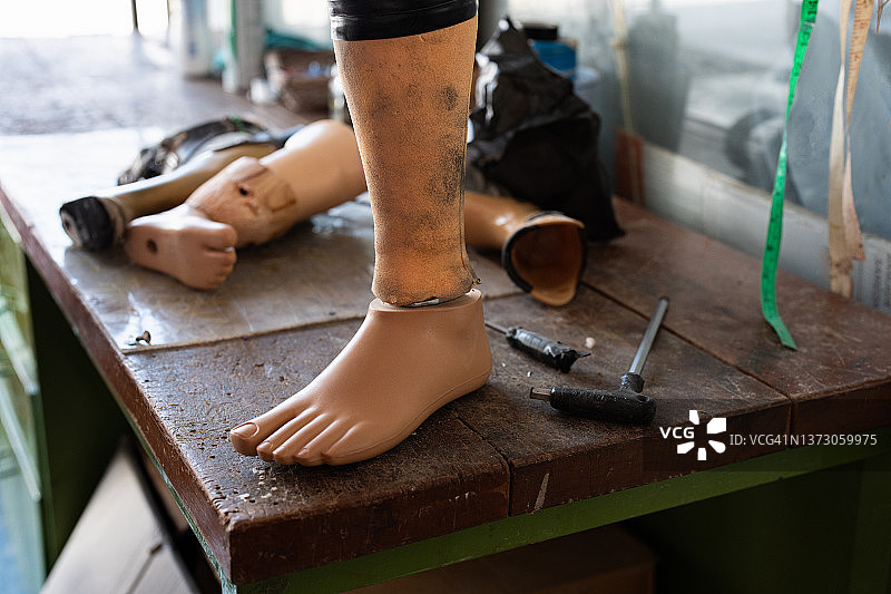 假肢腿部套装图片素材