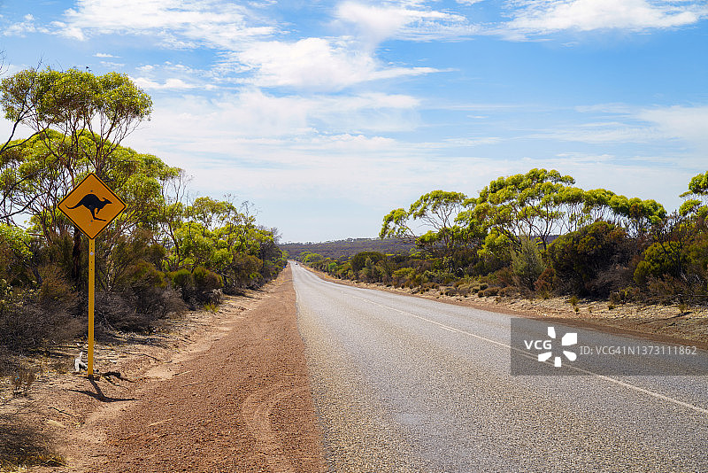 澳大利亚西澳野生动物标志牌图片素材