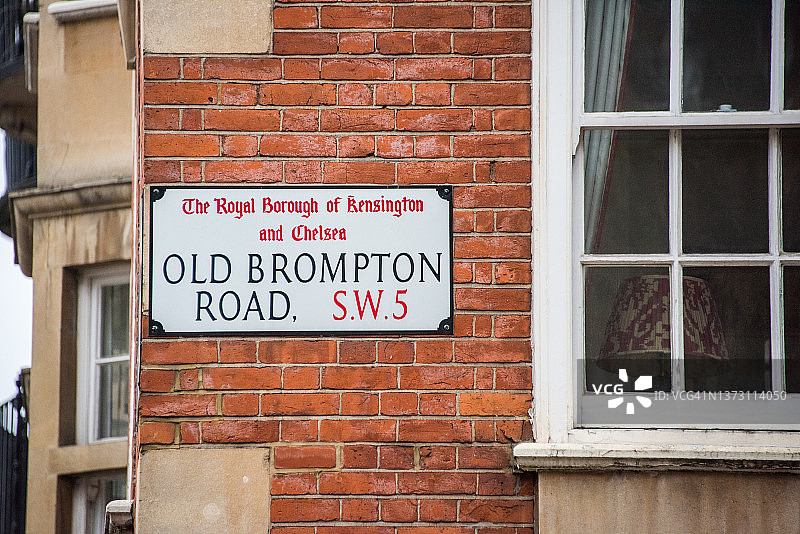 老布朗普顿路牌图片素材