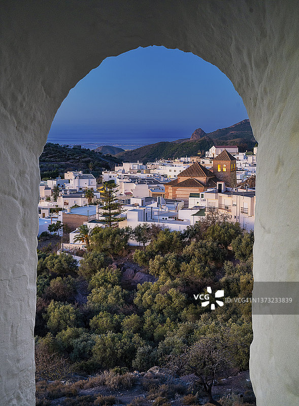 西班牙阿尔梅里亚的费利克斯村庄图片素材