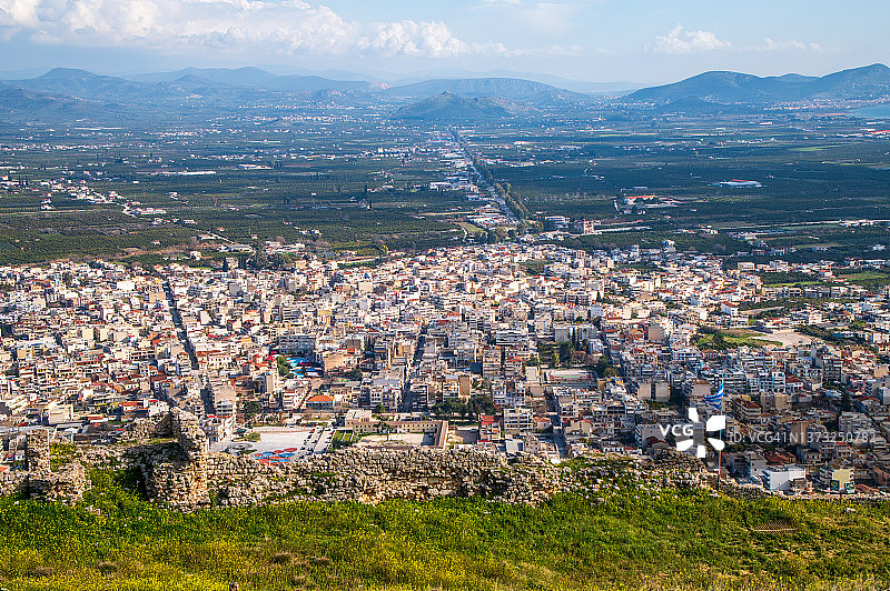 希腊拉里萨城堡和阿尔戈斯古镇图片素材