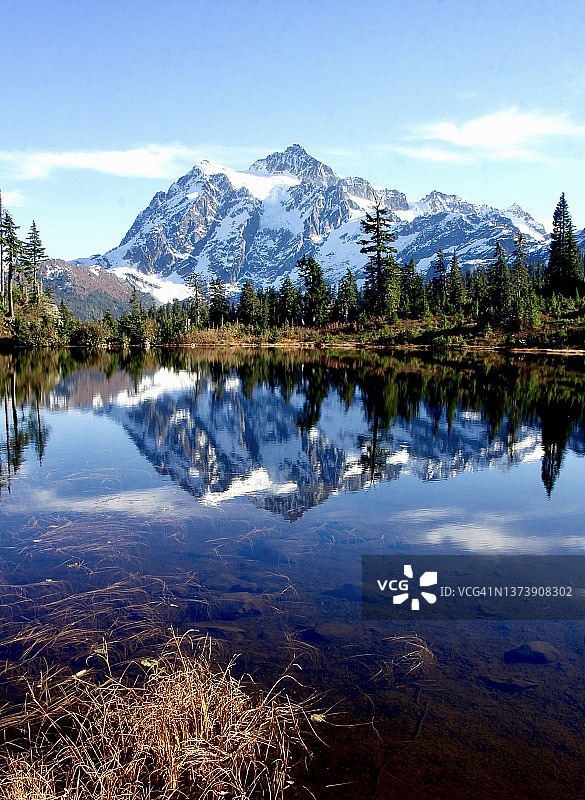 北喀斯喀特国家公园的舒克桑山图片素材