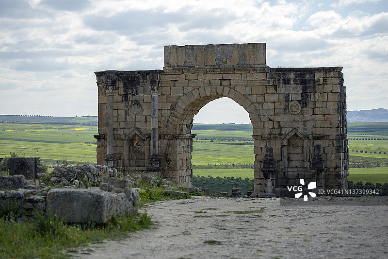 穆莱·伊德里斯，中阿特拉斯山脉，摩洛哥图片素材