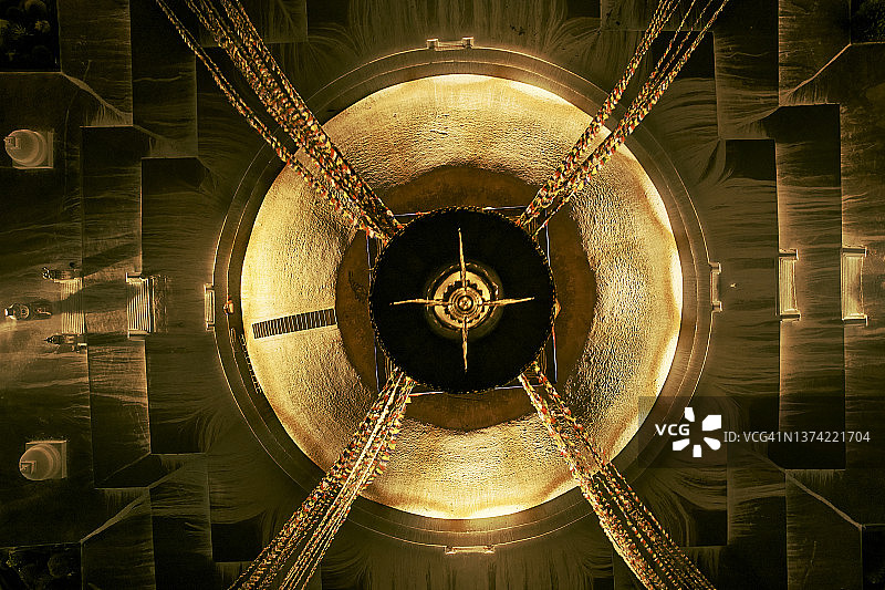 尼泊尔博德纳特佛塔夜景的俯视图图片素材