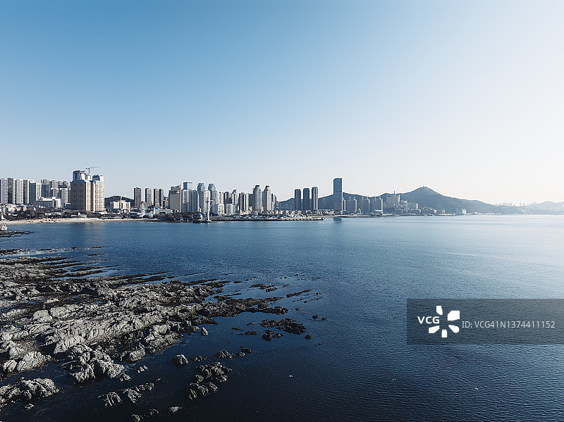 城市海岸线图片素材