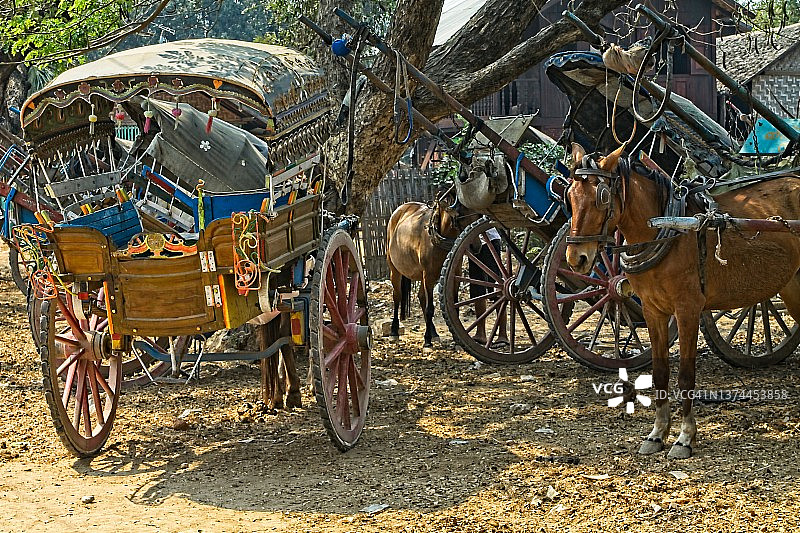 缅甸的交通工具图片素材