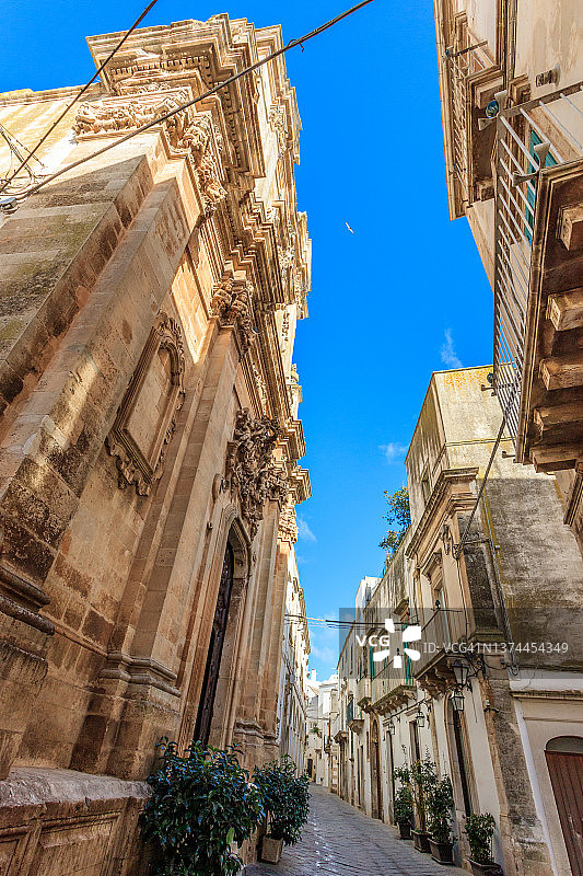 普利亚马丁纳弗兰卡的小巷图片素材