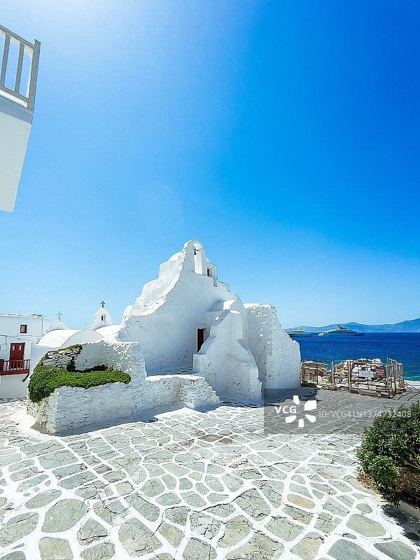 米科诺斯岛Paraportiani圣母教堂图片素材