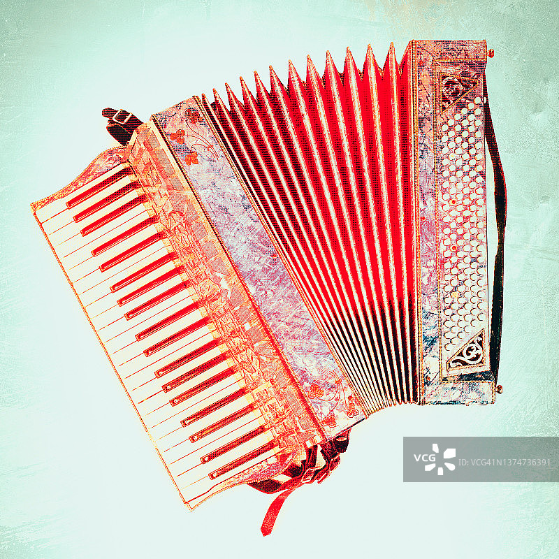 彩色手风琴图片素材