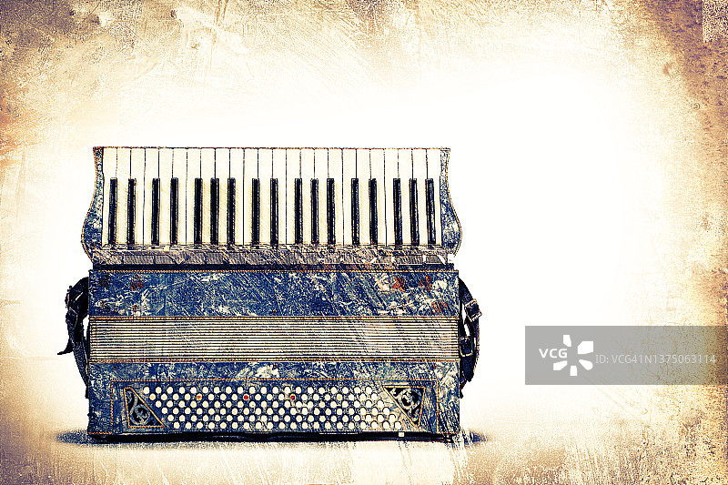 Grunge效果手风琴图片素材