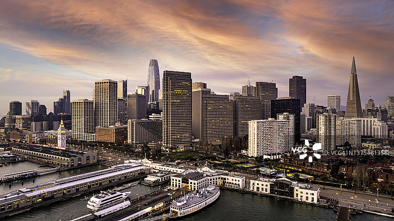 旧金山的天际线图片素材