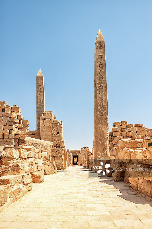 卡纳克神庙建筑图片素材