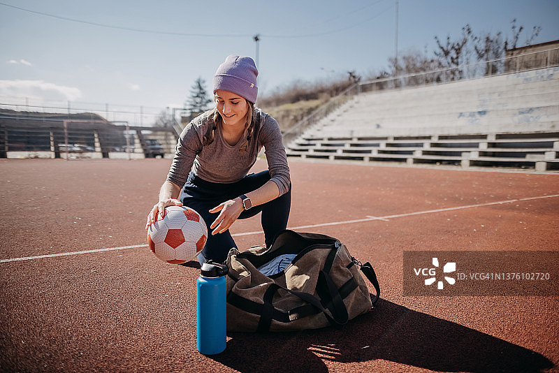 女足球运动员图片素材