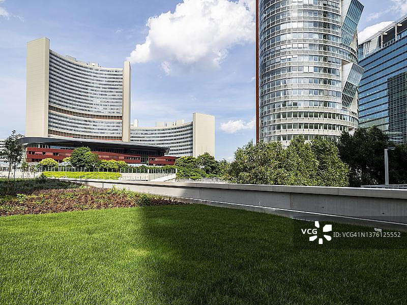 维也纳联合国城，多瑙河城，奥地利维也纳图片素材