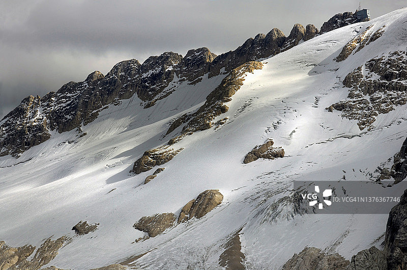 马尔莫拉达冰川和罗卡角站图片素材