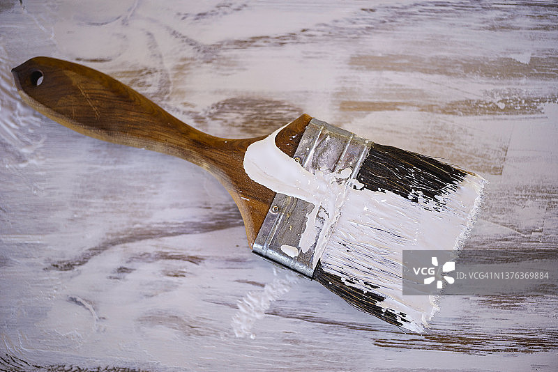 白色油漆刷图片素材